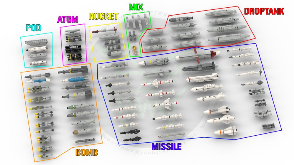 Aircraft WEAPON PACK | 1:35 Scale MOC 67479