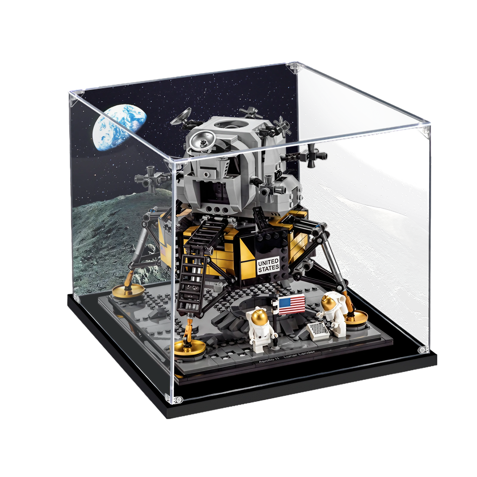 kølig Hovedløse Mellemøsten FantasMall Display Case/Box for LEGO® NASA Apollo 11 10266