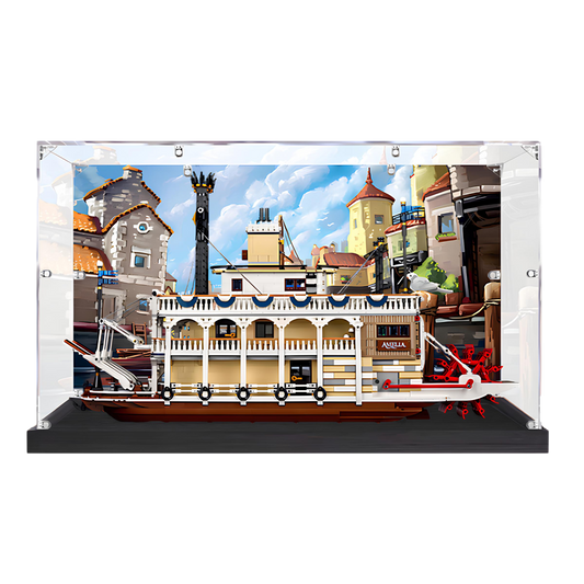 Acrylic LEGO Display Case for LEGO® River Steamboat 21356