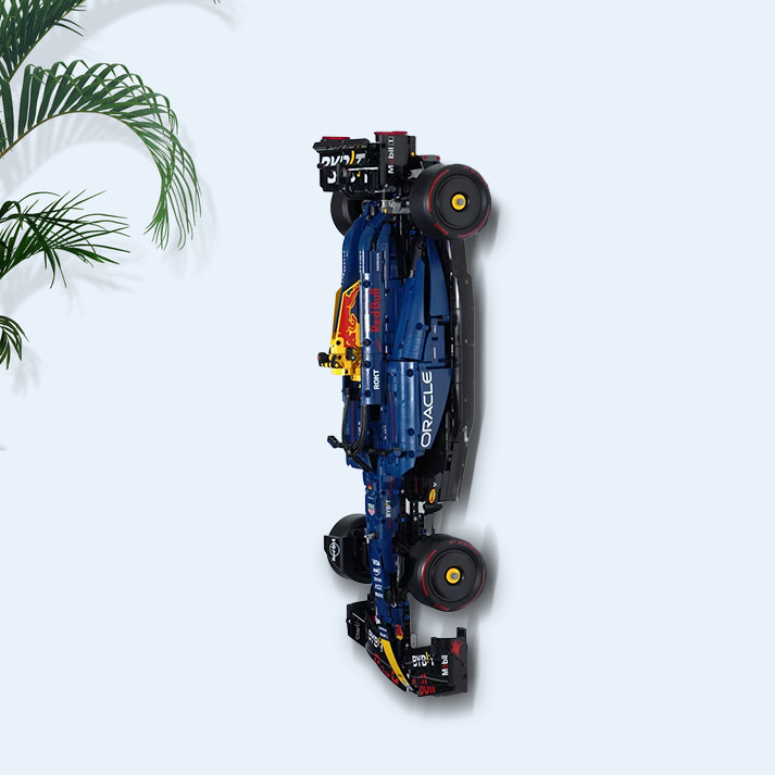3D Printed Wall Mount 3 in 1 for LEGO Technic Oracle Red Bull Racing RB20 F1 42206