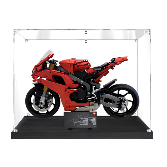 Acrylic LEGO Display Case for LEGO® Ducati Panigale V4 S Motorcycle 42202