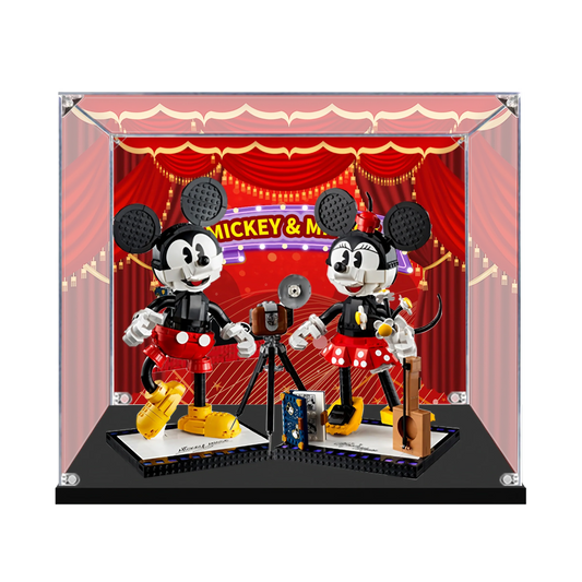 Acrylic Display Case for LEGO® Mickey Mouse & Minnie Mouse Buildable Characters 43179