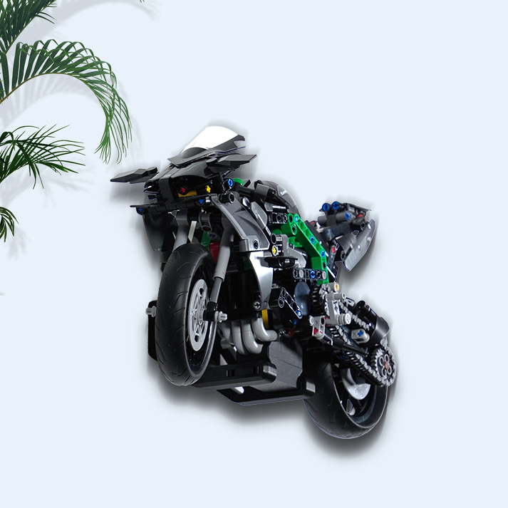 3D Printed Wall Mount 3 in 1 for LEGO Kawasaki Ninja H2R 42170
