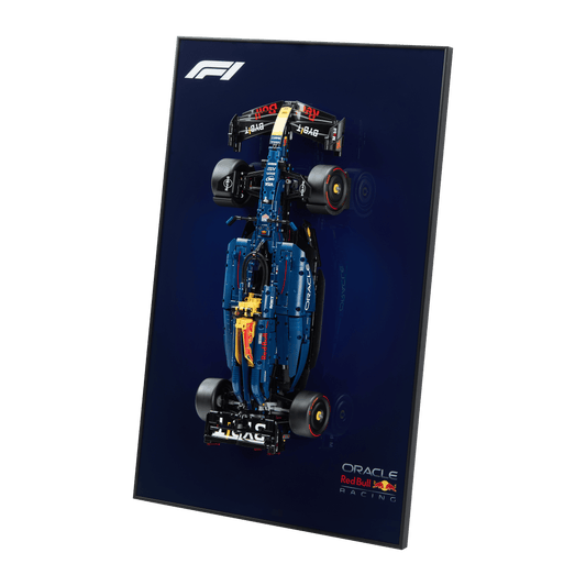 Acrylic Top-Speed Wall Mount Display for LEGO Technic Red Bull Racing RB20 F1 42206 V2