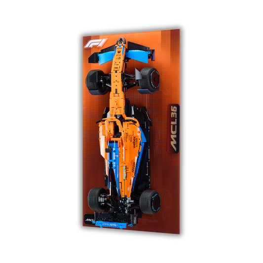 Acrylic Slim Wall Mount Display for LEGO Technic McLaren F1 MCL 36 Car 42141 V2 - FantasMall