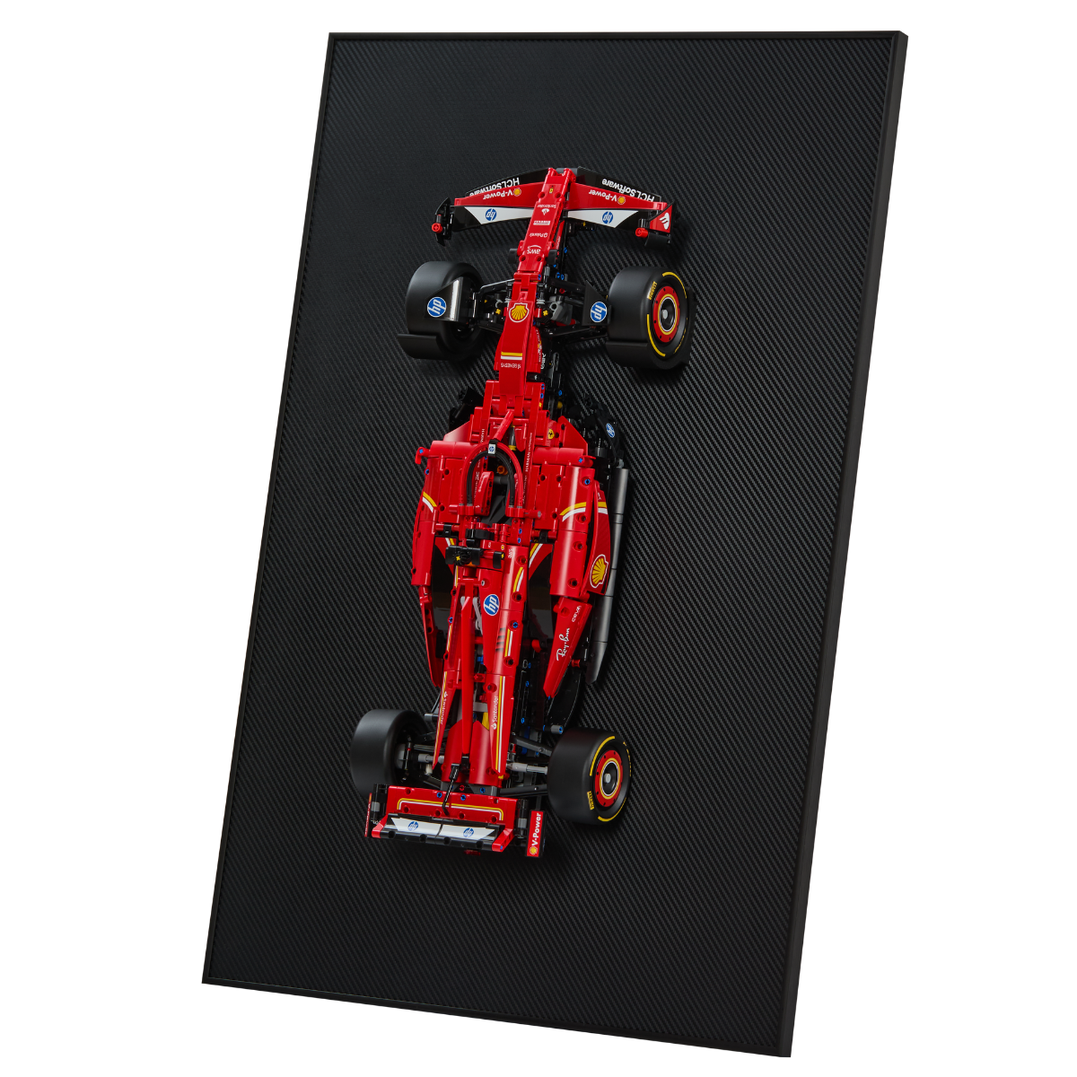 Acrylic Carbon Fiber Black Wall Mount Display Frame for LEGO Red Bull RB20 F1 42206