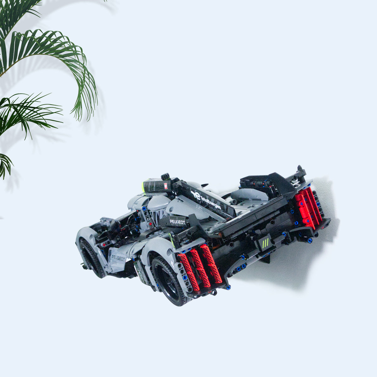 3D Printed Wall Mount 2 in 1 for LEGO Peugeot 9X8 Le Mans HyperCar 42156