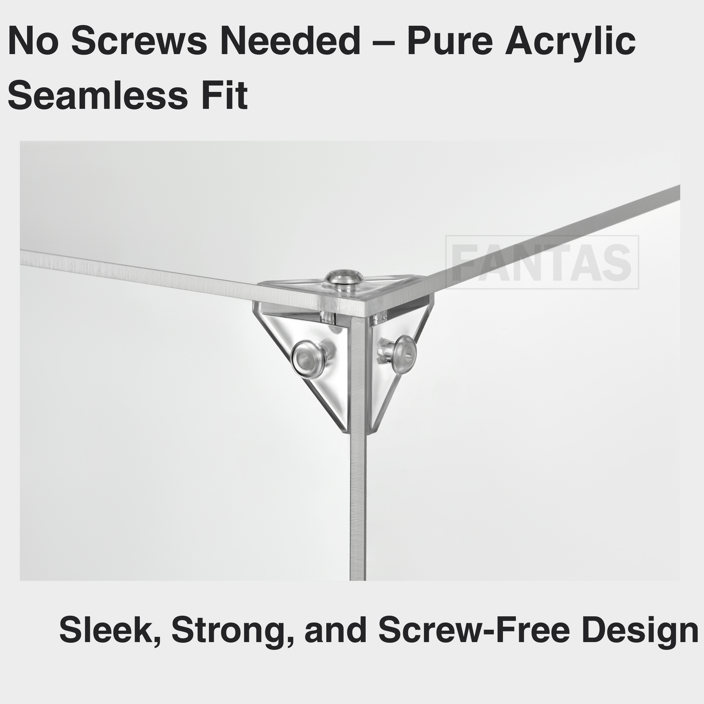 a metal pole with two screws attached to it