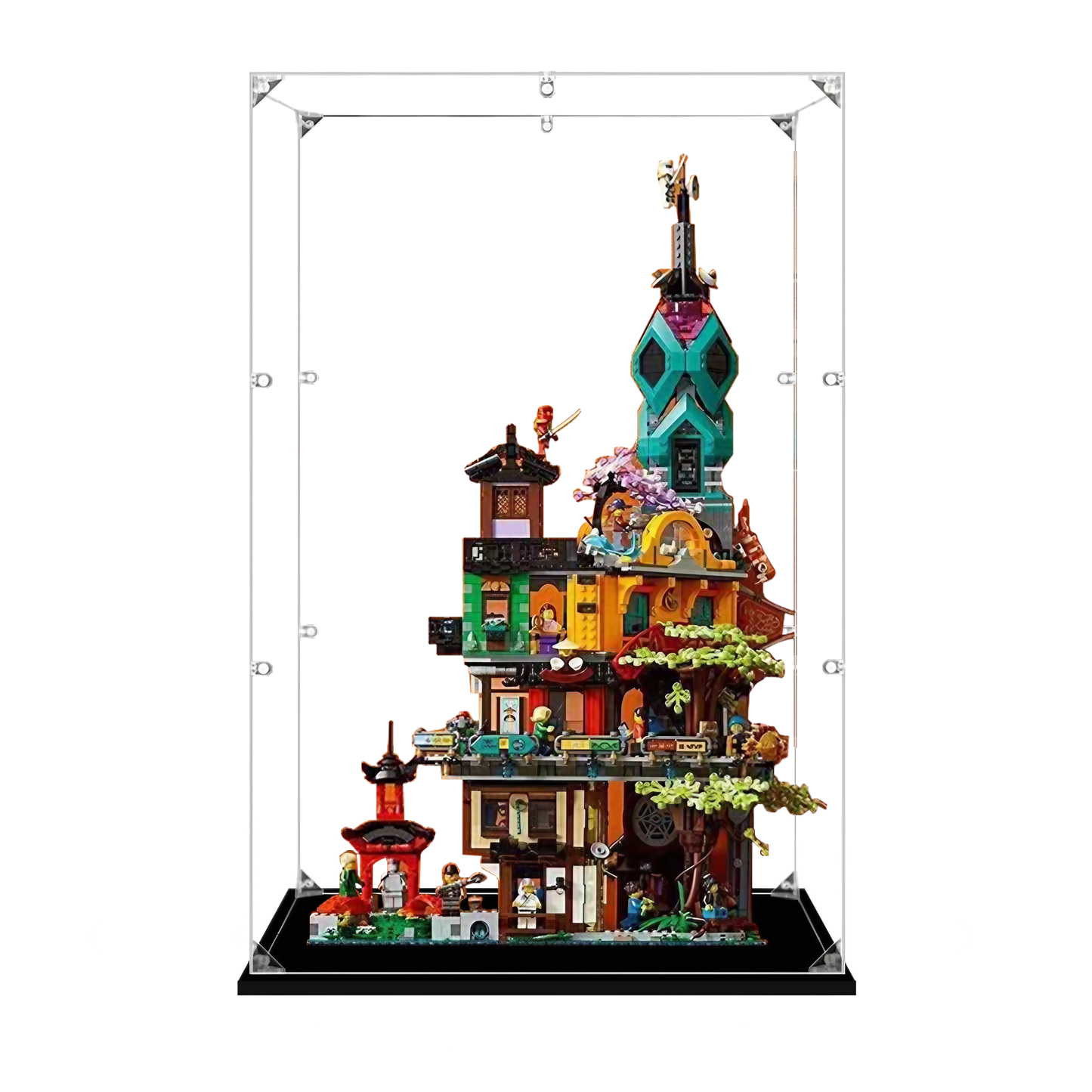 Acrylic Display Case for LEGO® NINJAGO® City Gardens 71741