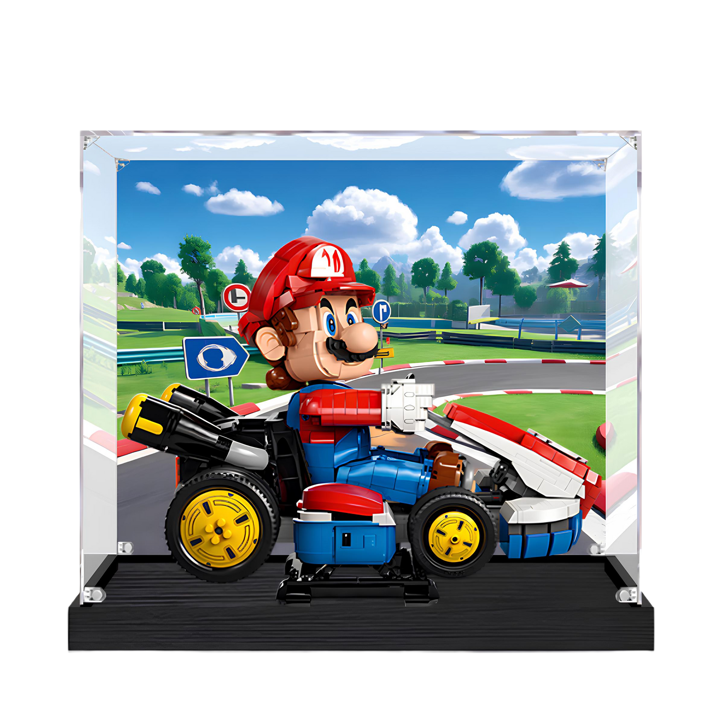 Acrylic LEGO Display Case for LEGO® Mario Kart™ – Mario & Standard Kart 72037