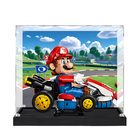 Acrylic LEGO Display Case for LEGO® Mario Kart™ – Mario & Standard Kart 72037