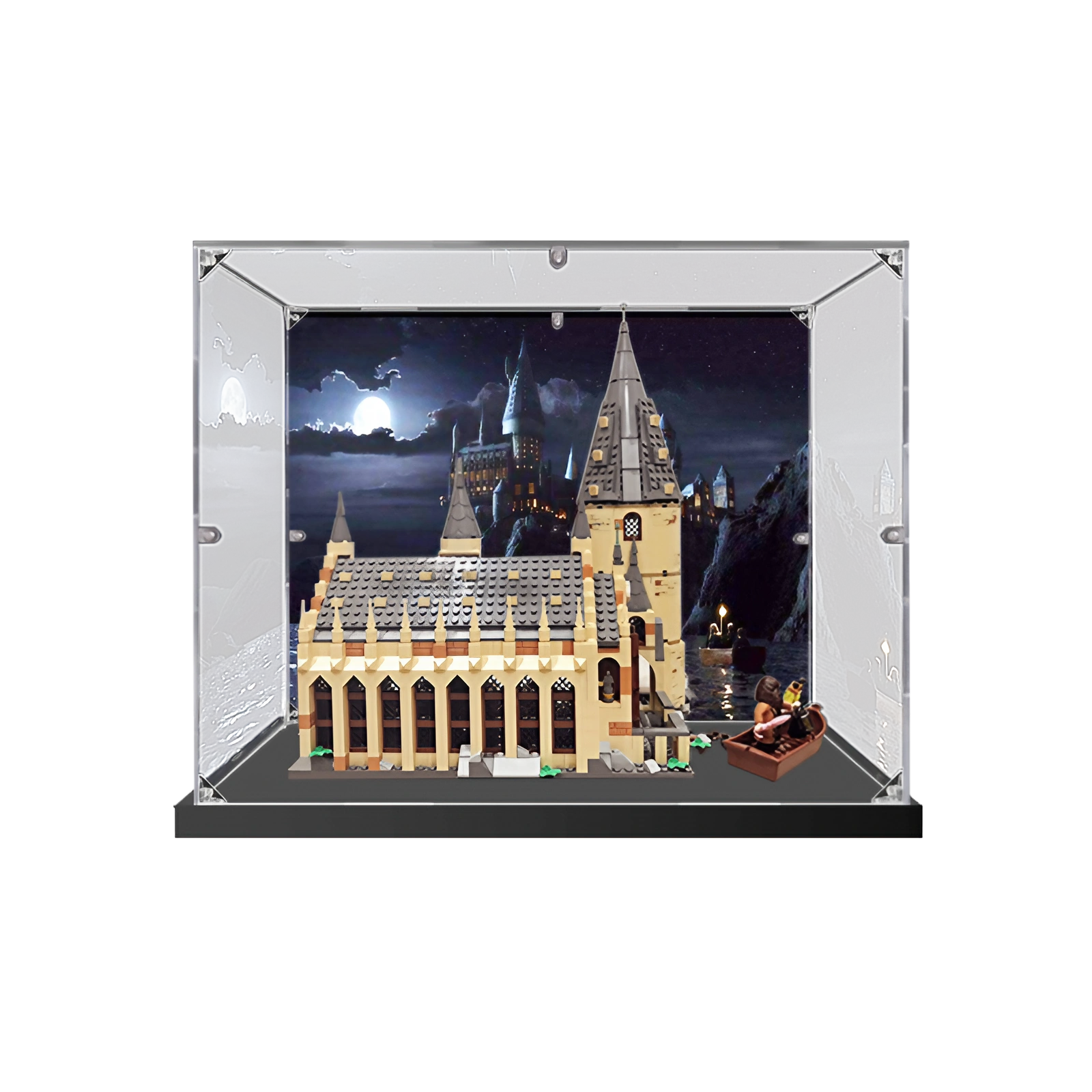 FantasMall Display Case Box for LEGO Hogwarts Great Hall 75954
