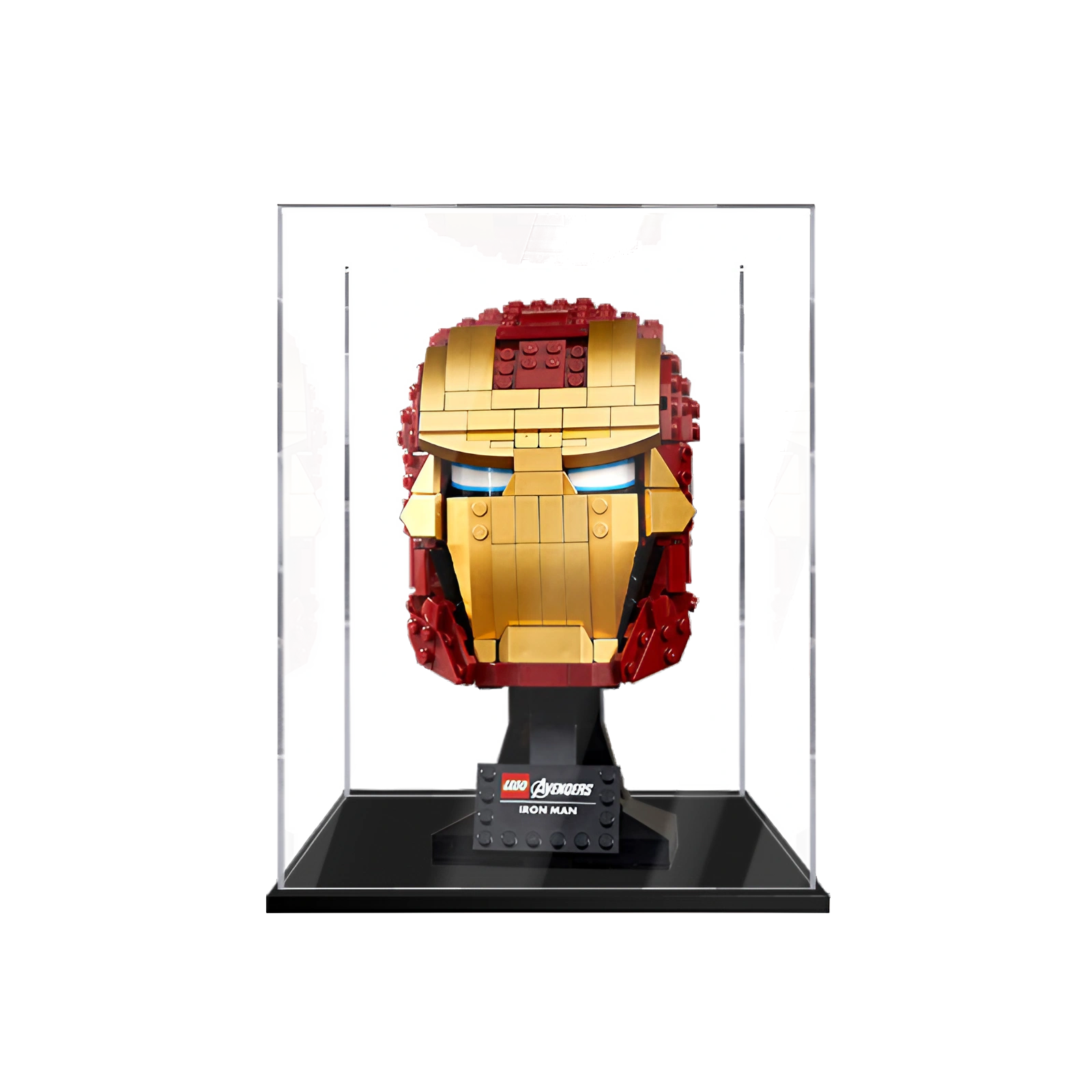 iron man helmet display FantasMall Display Case/Box for LEGO® Iron Man Helmet 76165