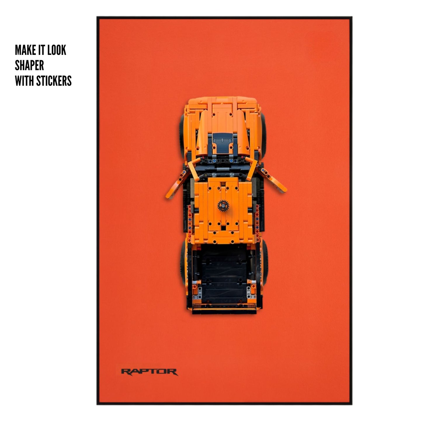 Classic Leather Wall Mount Display for LEGO® Technic™ Ford F-150 Raptor 42126