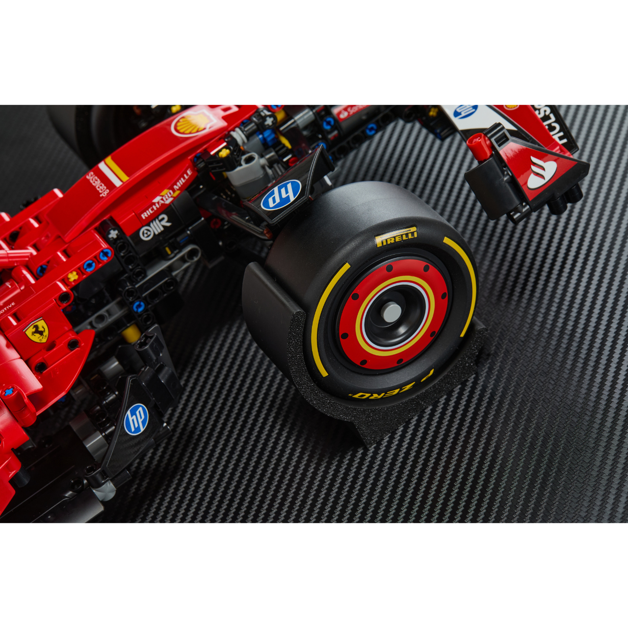 Acrylic Top-Speed Carbon Fiber Black Wall Mount Display Frame for LEGO® Technic™ Limited Carbon Fiber Black