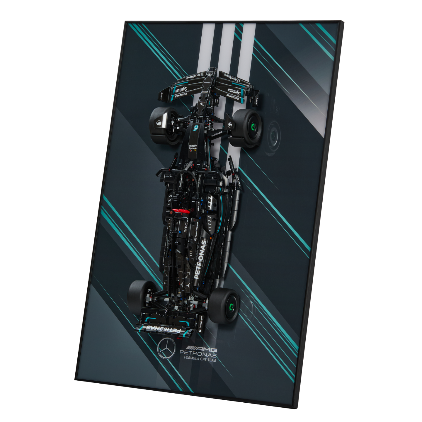 Acrylic Top-Speed Wall Mount Display for LEGO® Technic™ Mercedes-AMG F1 W14 E Performance 42171
