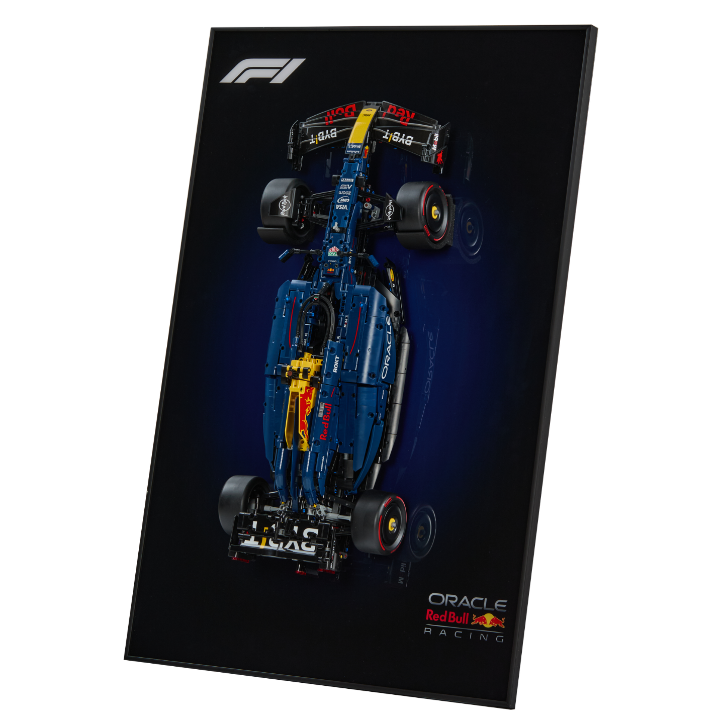 Acrylic Top-Speed Wall Mount Display for LEGO® Technic™ Red Bull Racing RB20 F1 42206 V2