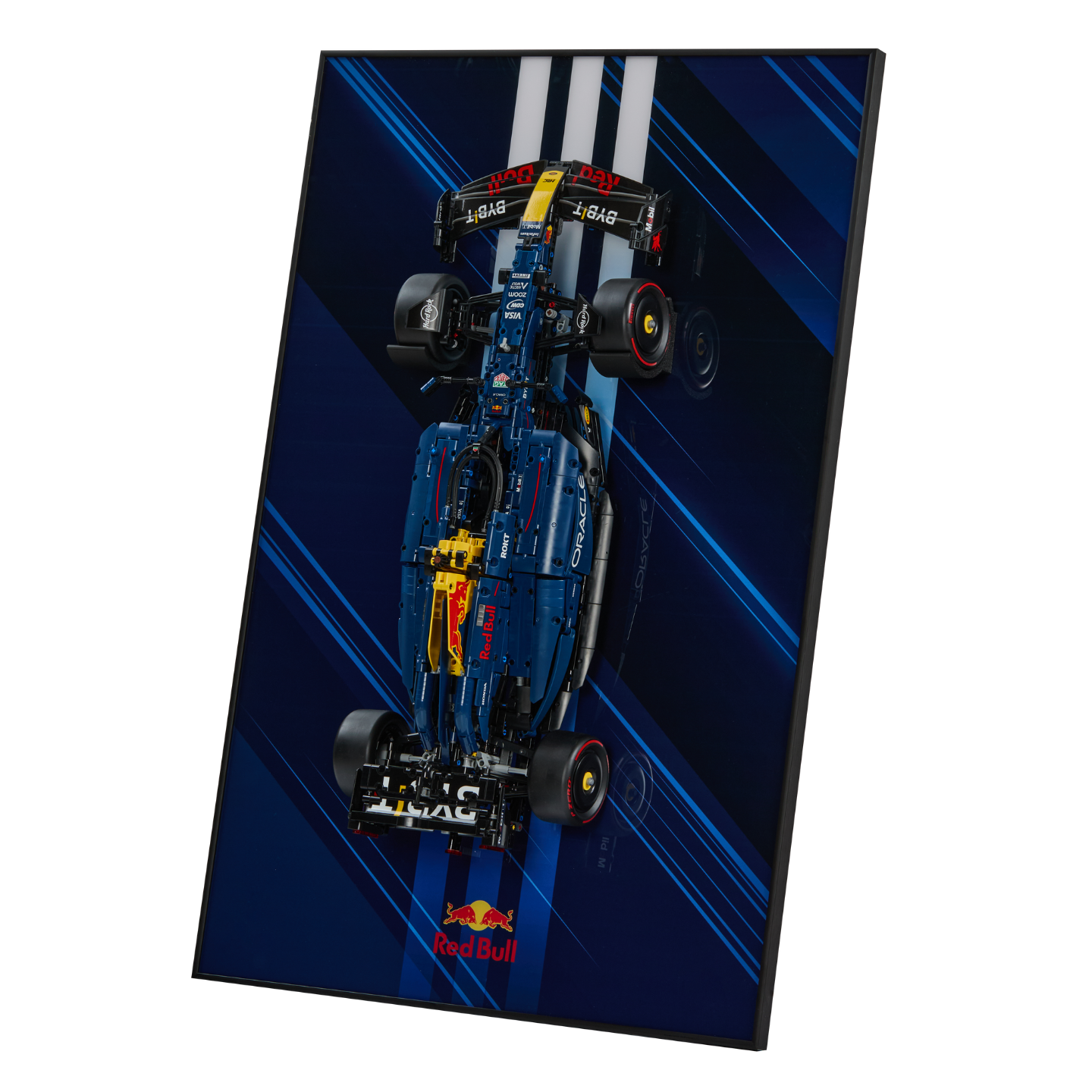 Acrylic Top-Speed Wall Mount Display Frame for LEGO® Technic™ Red Bull Racing RB20 F1 42206