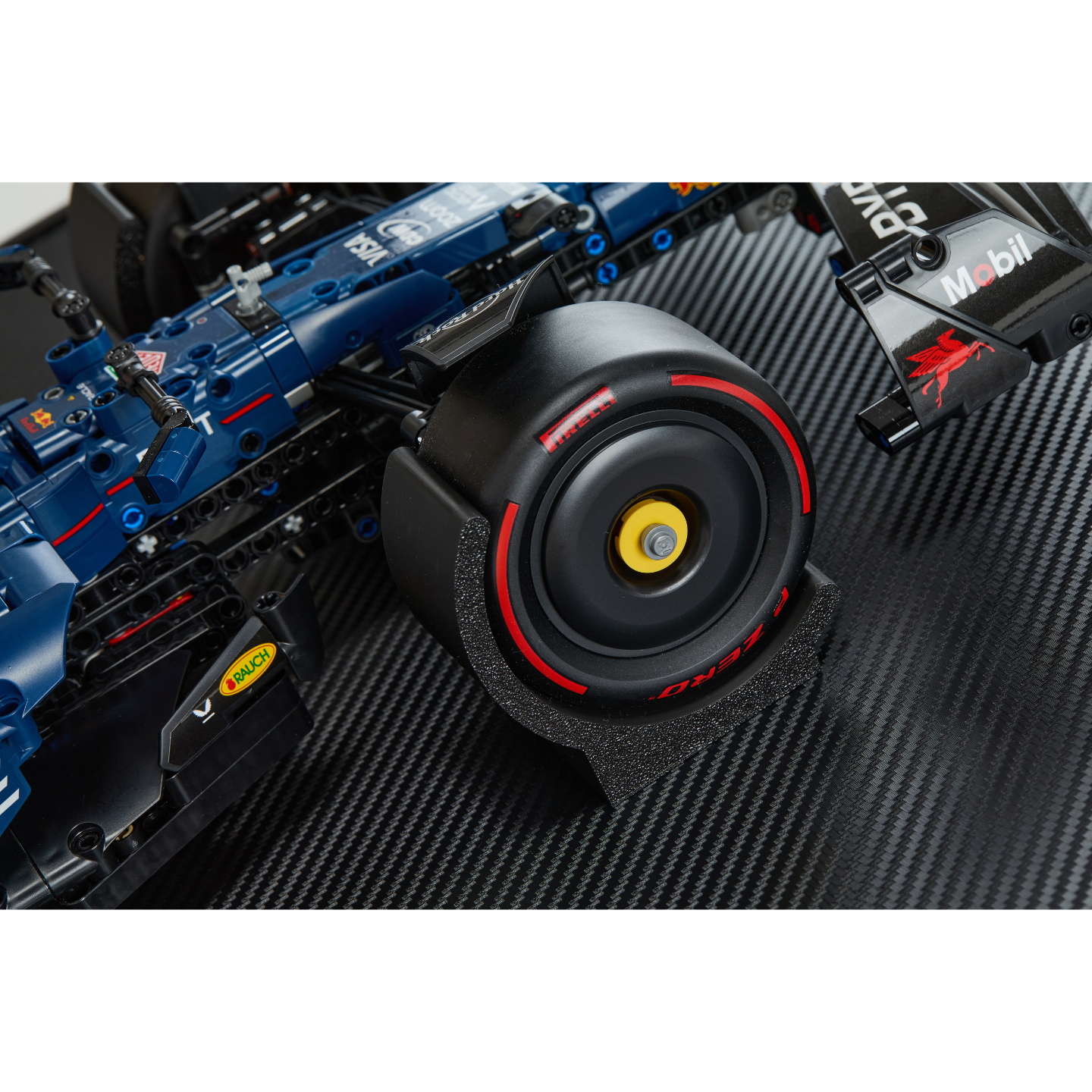 Acrylic Top-Speed Carbon Fiber Black Wall Mount Display Frame for LEGO® Technic™ Limited Carbon Fiber Black