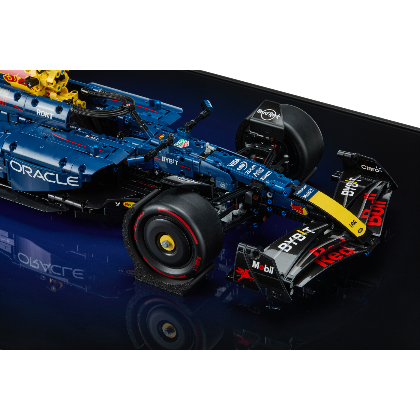 Acrylic Top-Speed Wall Mount Display for LEGO® Technic™ Red Bull Racing RB20 F1 42206 V2