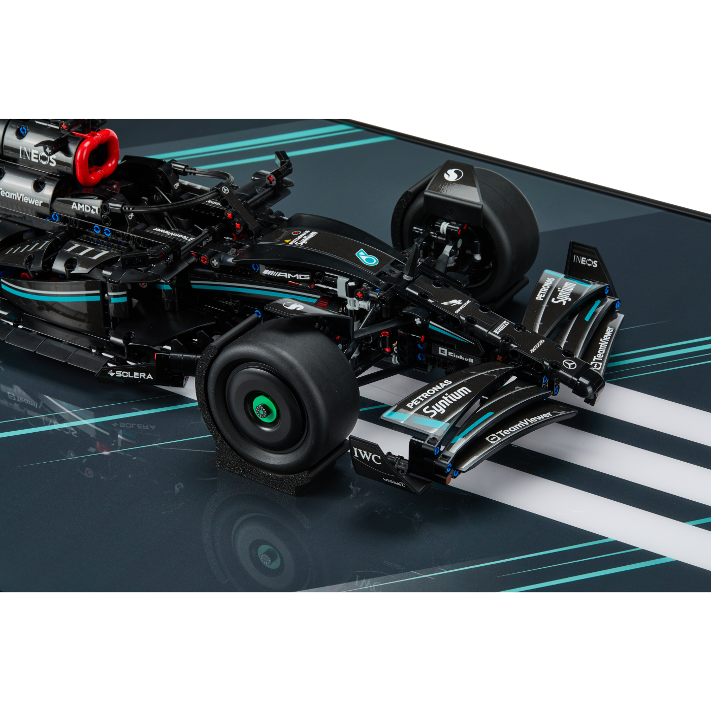 Acrylic Top-Speed Wall Mount Display for LEGO® Technic™ Mercedes-AMG F1 W14 E Performance 42171
