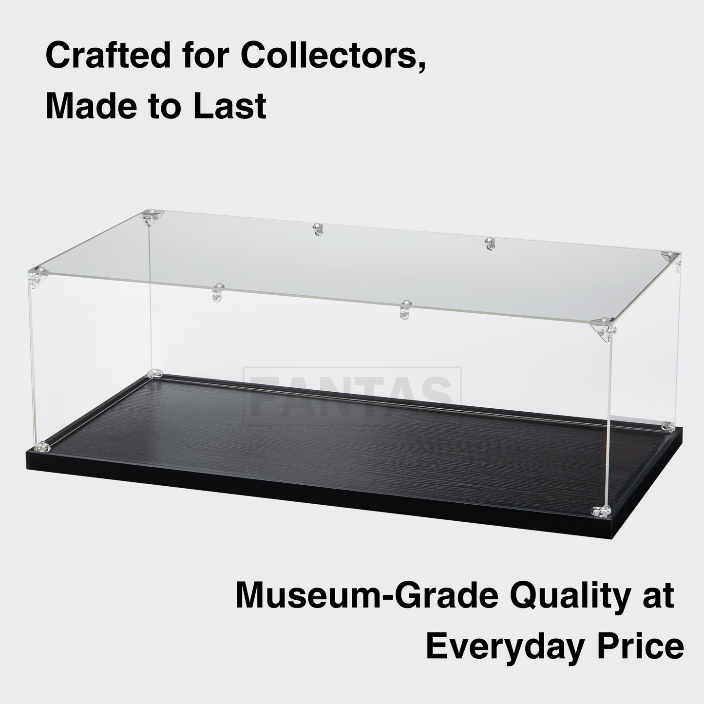 a museum - grade quality display case is displayed