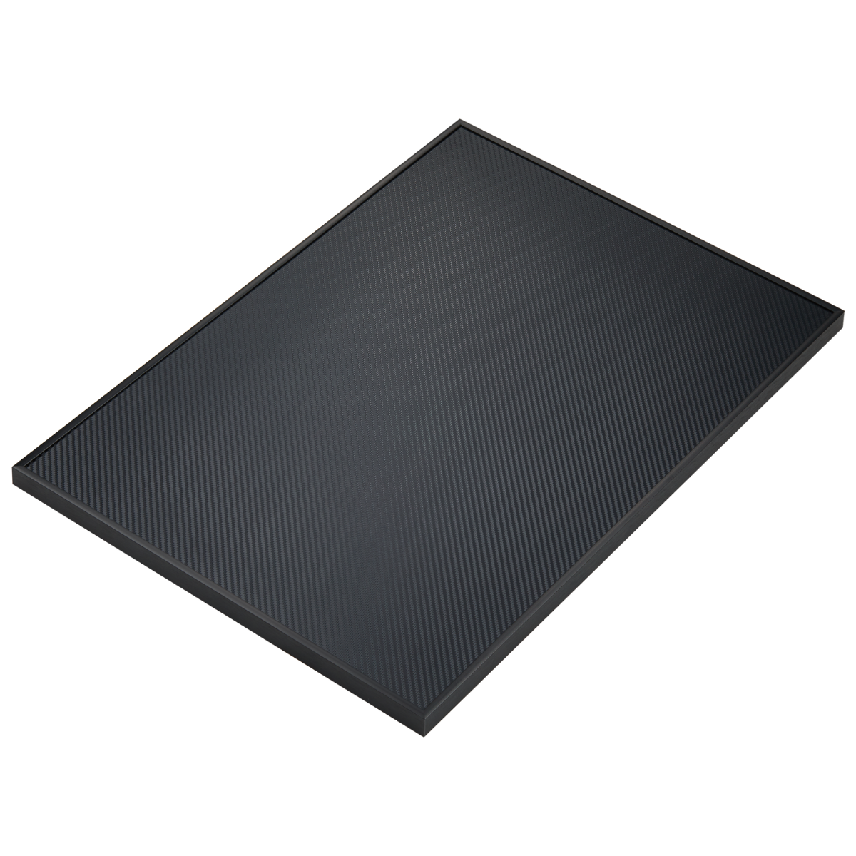 Classic Leather Wall Mount Display for Compact LEGO® Technic™ Carbon Fiber Black