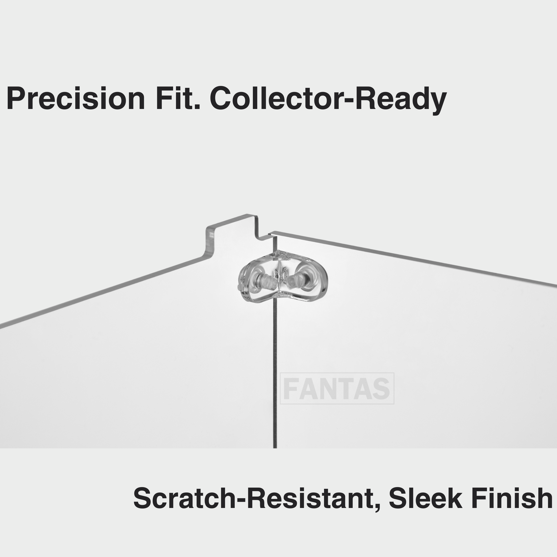 a picture of a ceiling fixture with the words, precision fit collector ready