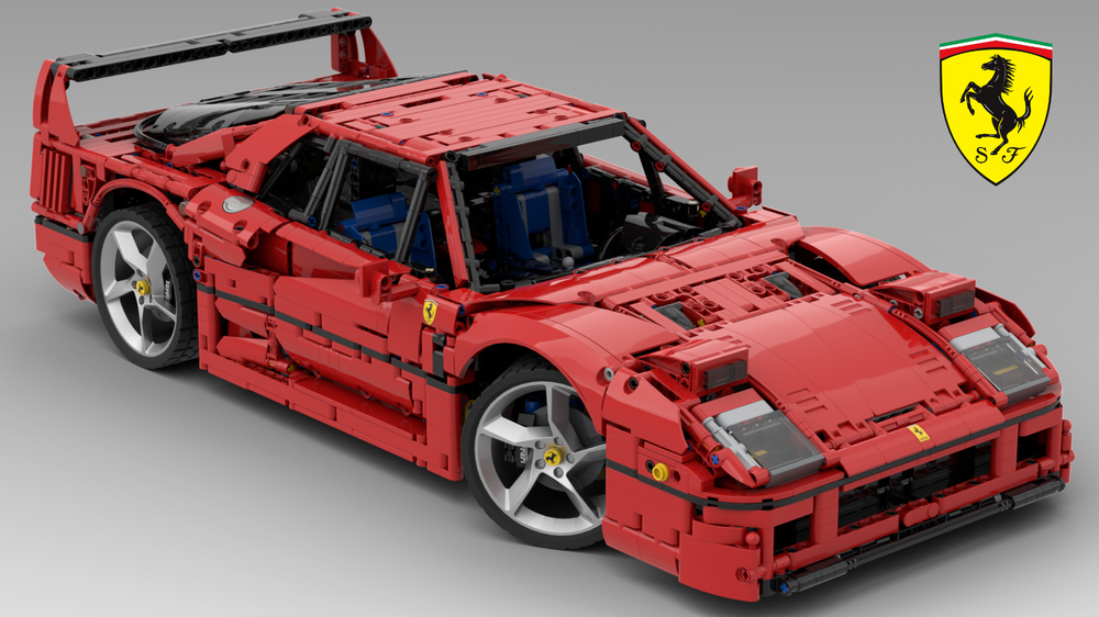 Ferrari 42143 Ferrari F40 1:8 - alternate build - timtimgo