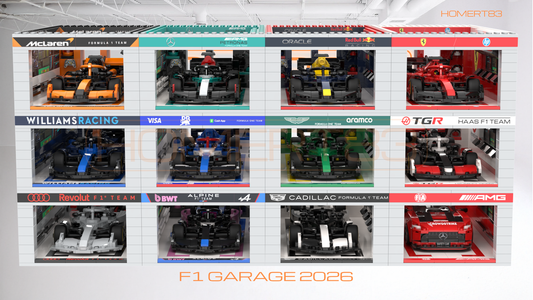F1 Modular Pit Garage MOC-251570 | 2026 Season Display for LEGO
