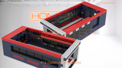 F1 Modular Pit Garage MOC-251570 | 2026 Season Display for LEGO