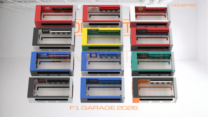 F1 Modular Pit Garage MOC-251570 | 2026 Season Display for LEGO