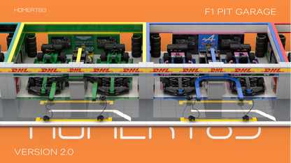 F1 Modular Pit Lane Garage MOC | LEGO Speed Champions Display MOC-222677