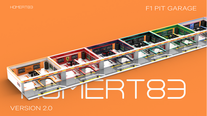 F1 Modular Pit Lane Garage MOC | LEGO Speed Champions Display MOC-222677