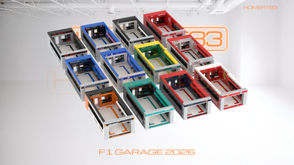 F1 Modular Pit Garage MOC-251570 | 2026 Season Display for LEGO