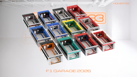 F1 Modular Pit Garage MOC-251570 | 2026 Season Display for LEGO