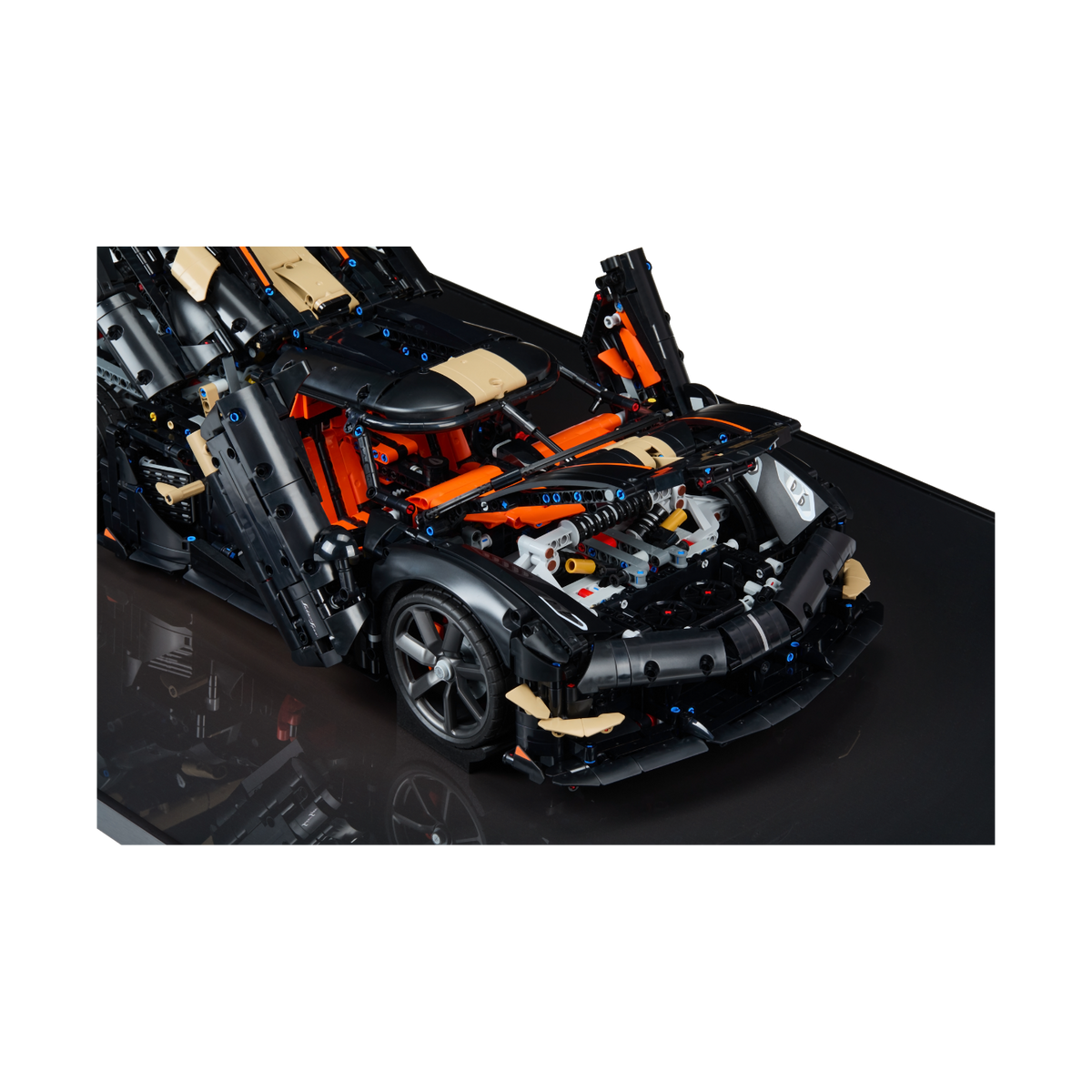 Acrylic Top-Speed Wall Mount Display for LEGO Koenigsegg Sadair's Spear Megacar 42232 V2