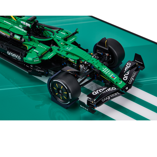 Acrylic Top-Speed Wall Mount Display for LEGO Technic Aston Martin Aramco AMR25 F1 42240 V1