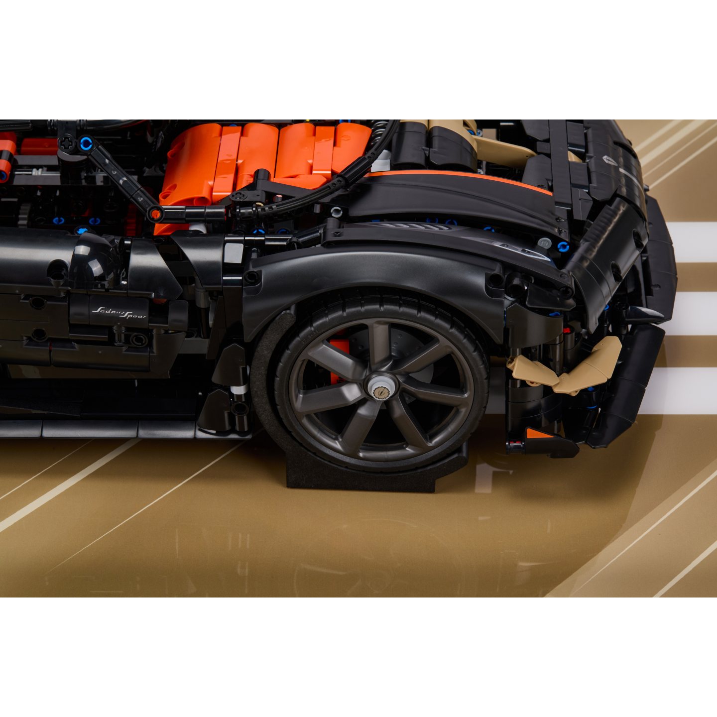 Acrylic Top-Speed Wall Mount Display for LEGO Koenigsegg Sadair's Spear Megacar 42232 (Pre-Order: Ships Mid-September, 2-3 Weeks)