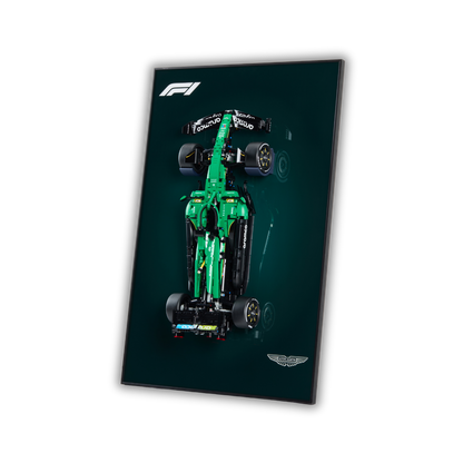 Acrylic Top-Speed Wall Mount Display for LEGO Technic Aston Martin Aramco AMR25 F1 42240 V2