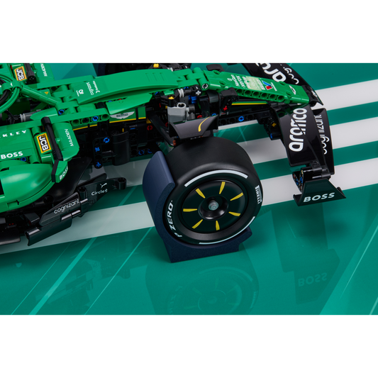 Acrylic Slim Carbon Fiber Black Wall Mount Display for LEGO Aston Martin Aramco AMR25 F1 42240