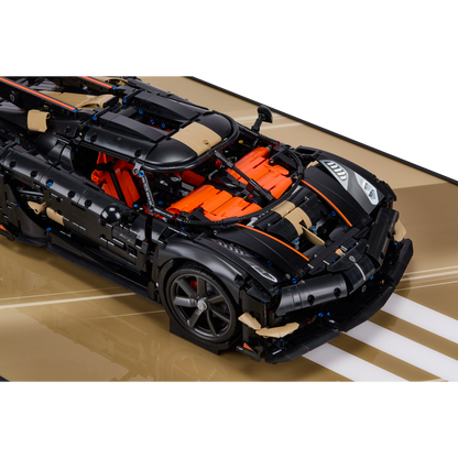 Acrylic Top-Speed Wall Mount Display for LEGO Koenigsegg Sadair's Spear Megacar 42232 (Pre-Order: Ships Mid-September, 2-3 Weeks)