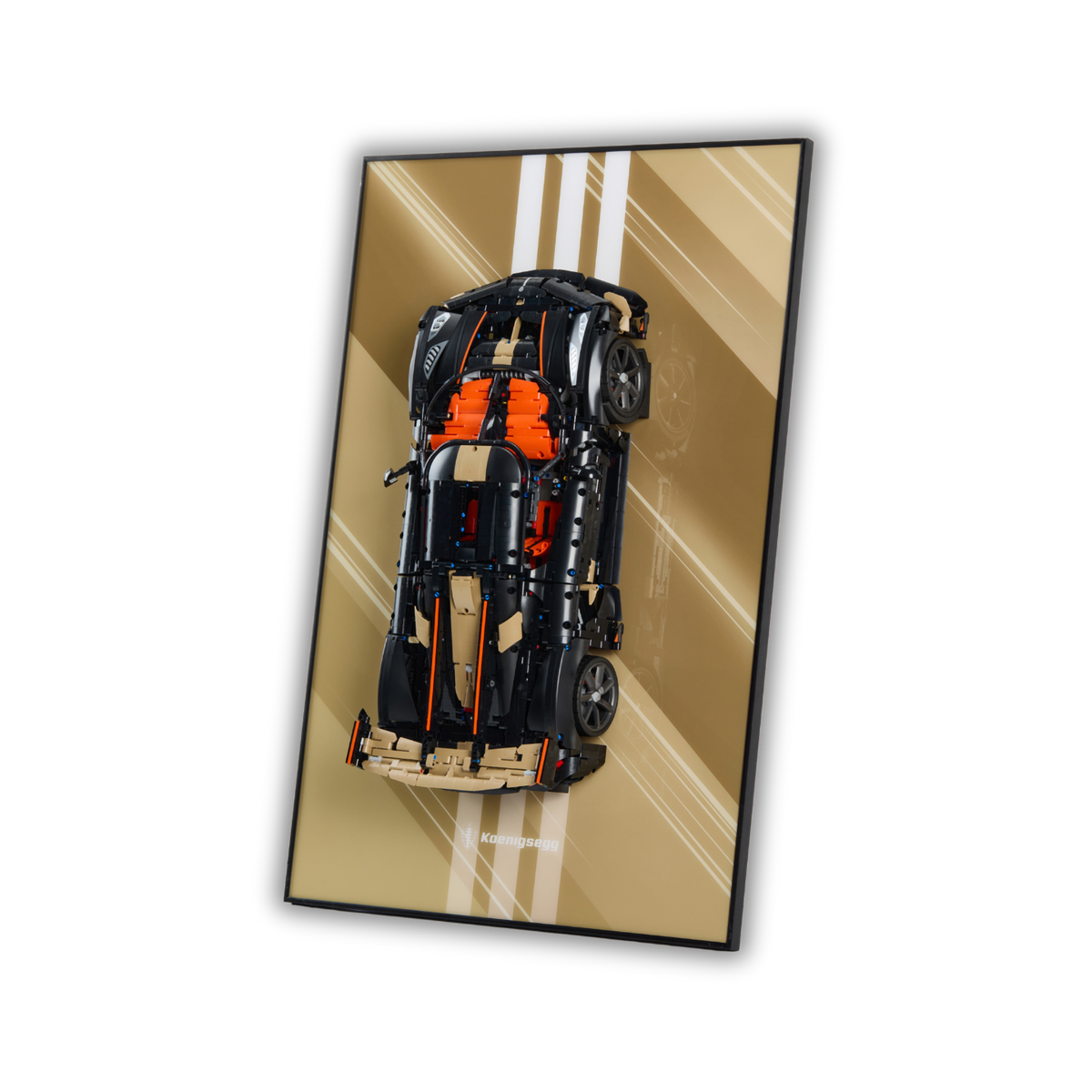 Acrylic Top-Speed Wall Mount Display for LEGO Koenigsegg Sadair's Spear Megacar 42232