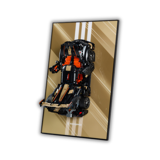 Acrylic Top-Speed Wall Mount Display for LEGO Koenigsegg Sadair's Spear Megacar 42232