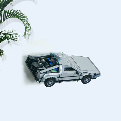 3D Printed Wall Mount for LEGO BACK TO THE FUTURE TIME MACHINE 10300 DELOREAN