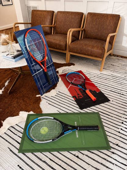 FantasMall Frameless Tennis Racket Display Board/ Wall Mount Tennis Frame