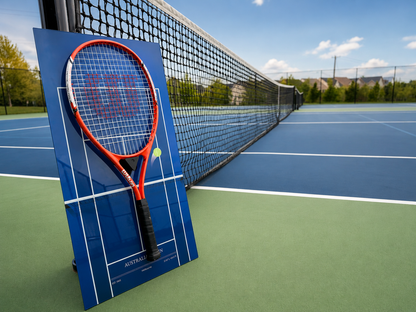 FantasMall Frameless Tennis Racket Display Board/ Wall Mount Tennis Frame