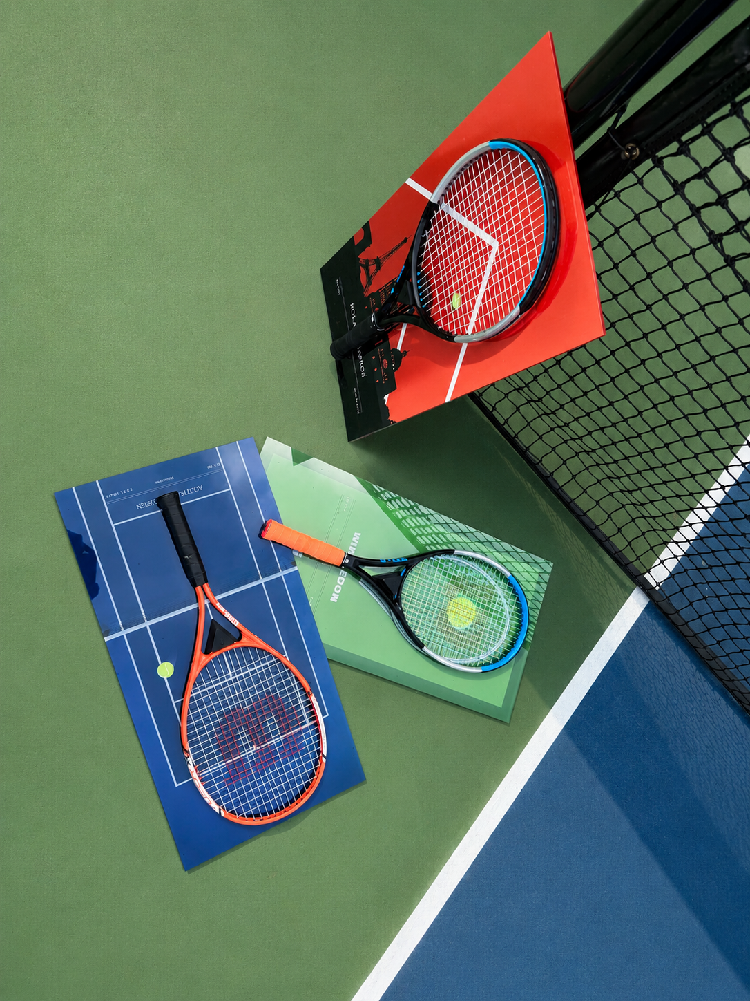 FantasMall Frameless Tennis Racket Display Board/ Wall Mount Tennis Frame