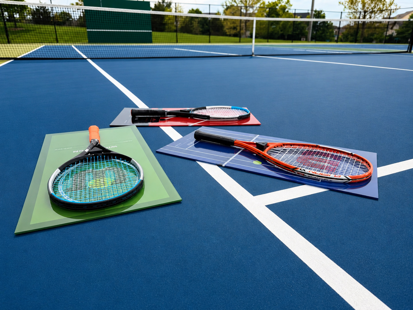 FantasMall Frameless Tennis Racket Display Board/ Wall Mount Tennis Frame