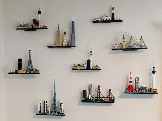 Wall Mounts for LEGO Architecture Skylines Models